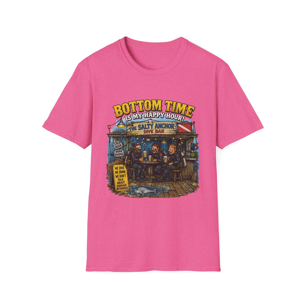 Bottom Time Is My Happy Hour T-Shirt — Salty Anchor Dive Bar Graphic Tee