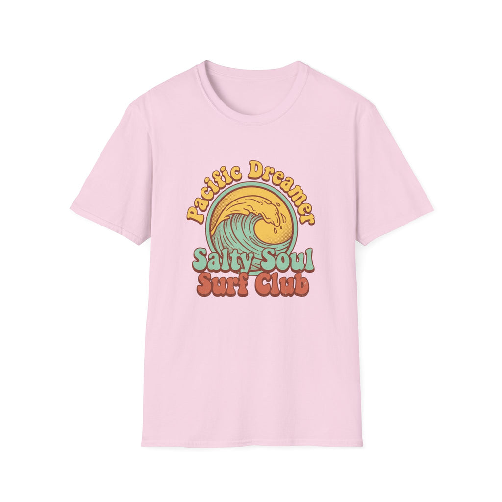 Salty Soul Surf Club T-Shirt — Retro 'Petite Dreamer' Wave Graphic