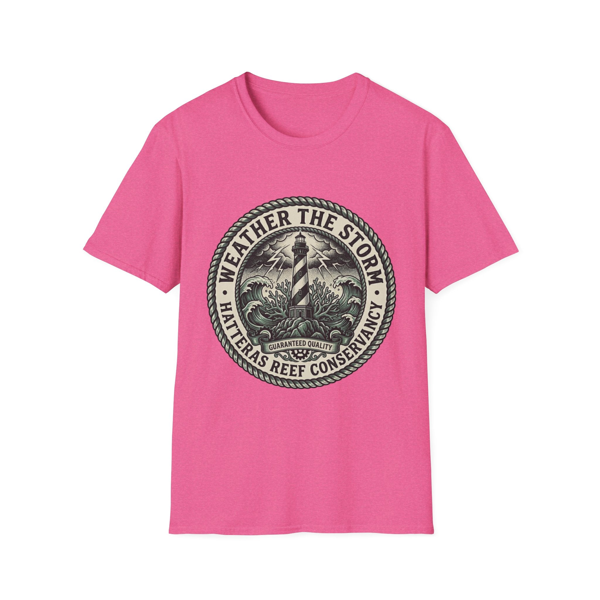 Weather the Storm Lighthouse T-Shirt — Coastal Conservation Graphic Tee
