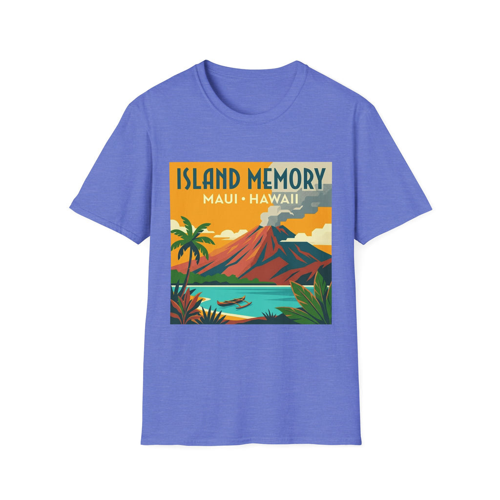 T-Shirt — Island Memory Maui Hawaii Vintage Travel Poster Design