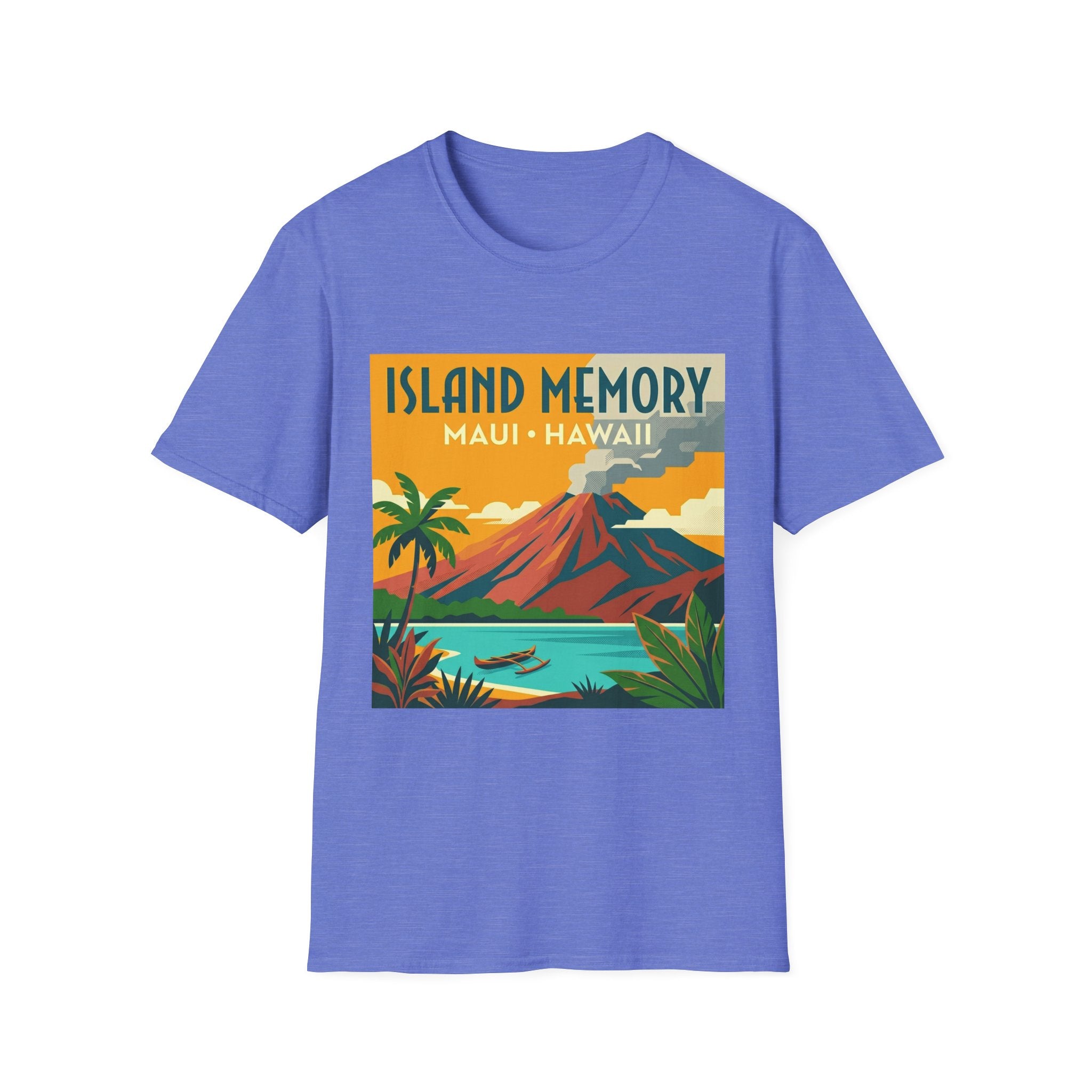 T-Shirt — Island Memory Maui Hawaii Vintage Travel Poster Design