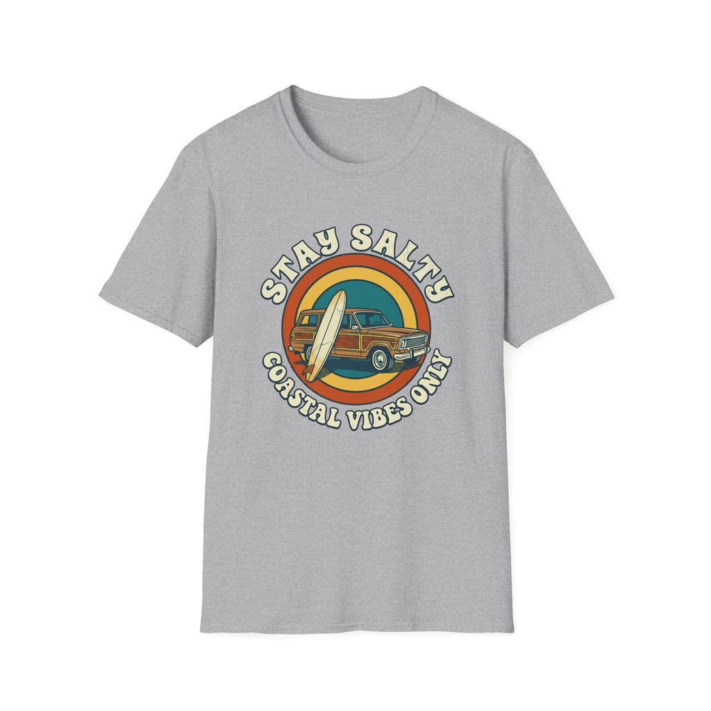 Stay Salty Surf Truck T-Shirt — Coastal Vibes Only Vintage Tee