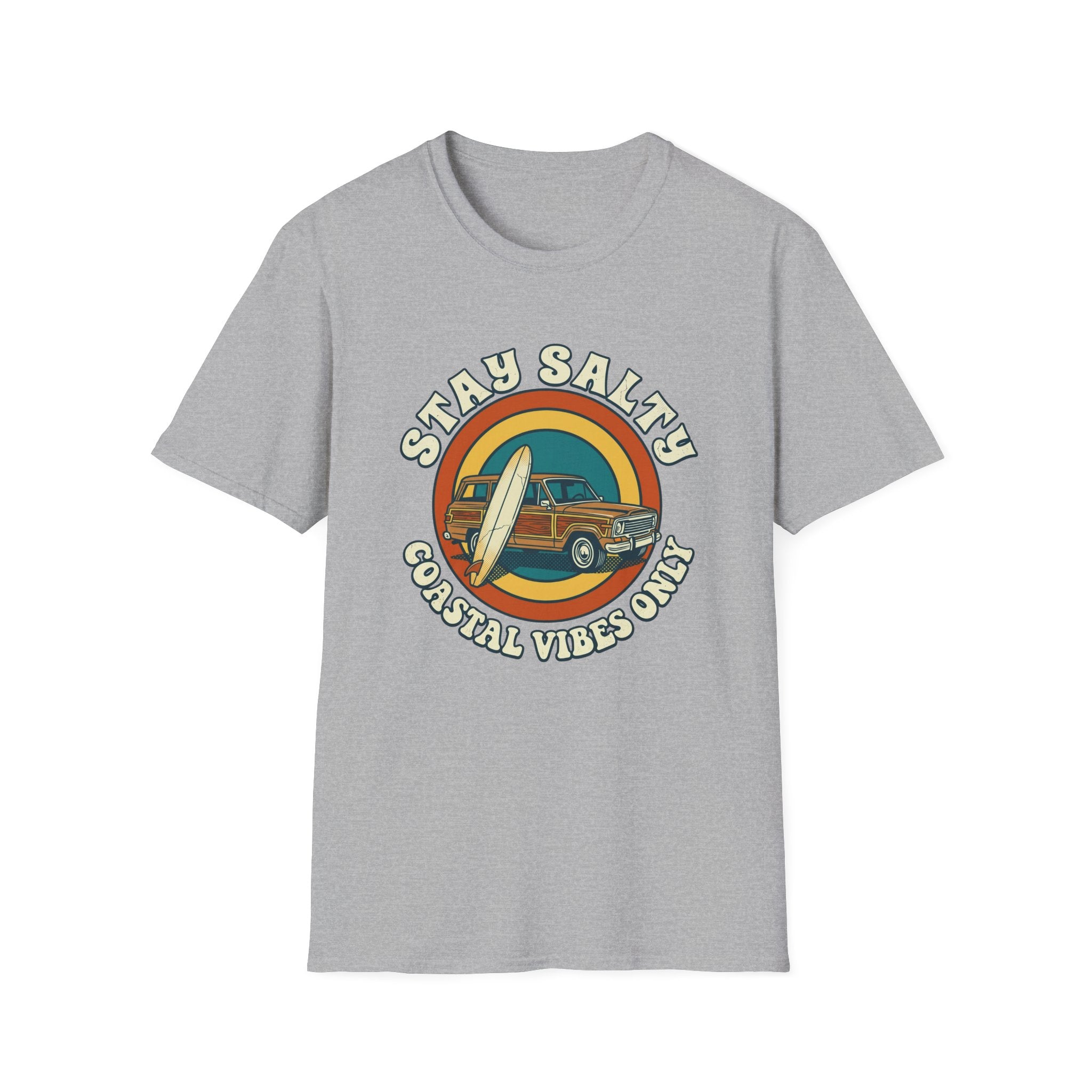 Stay Salty Surf Truck T-Shirt — Coastal Vibes Only Vintage Tee