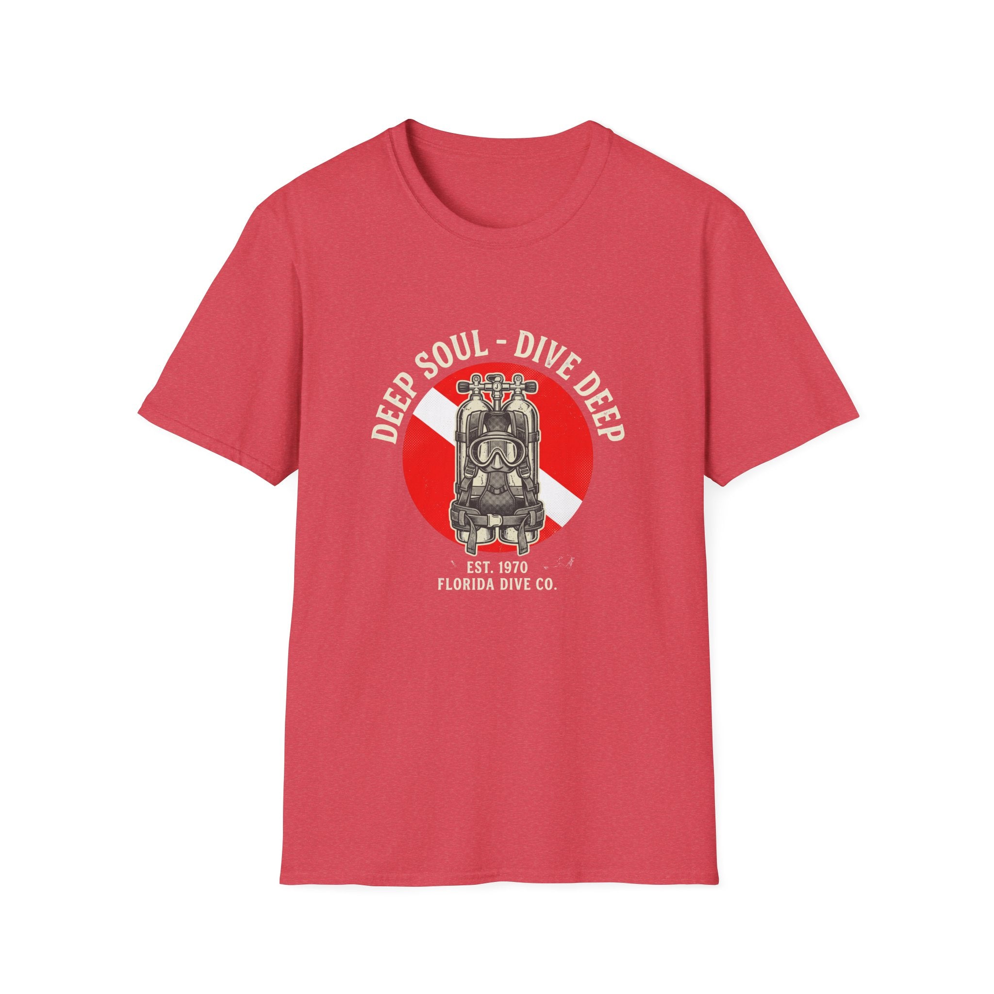 T-Shirt — Dive Flag Scuba Regulator Design (“Dive Your Soul: Dive Deep”)
