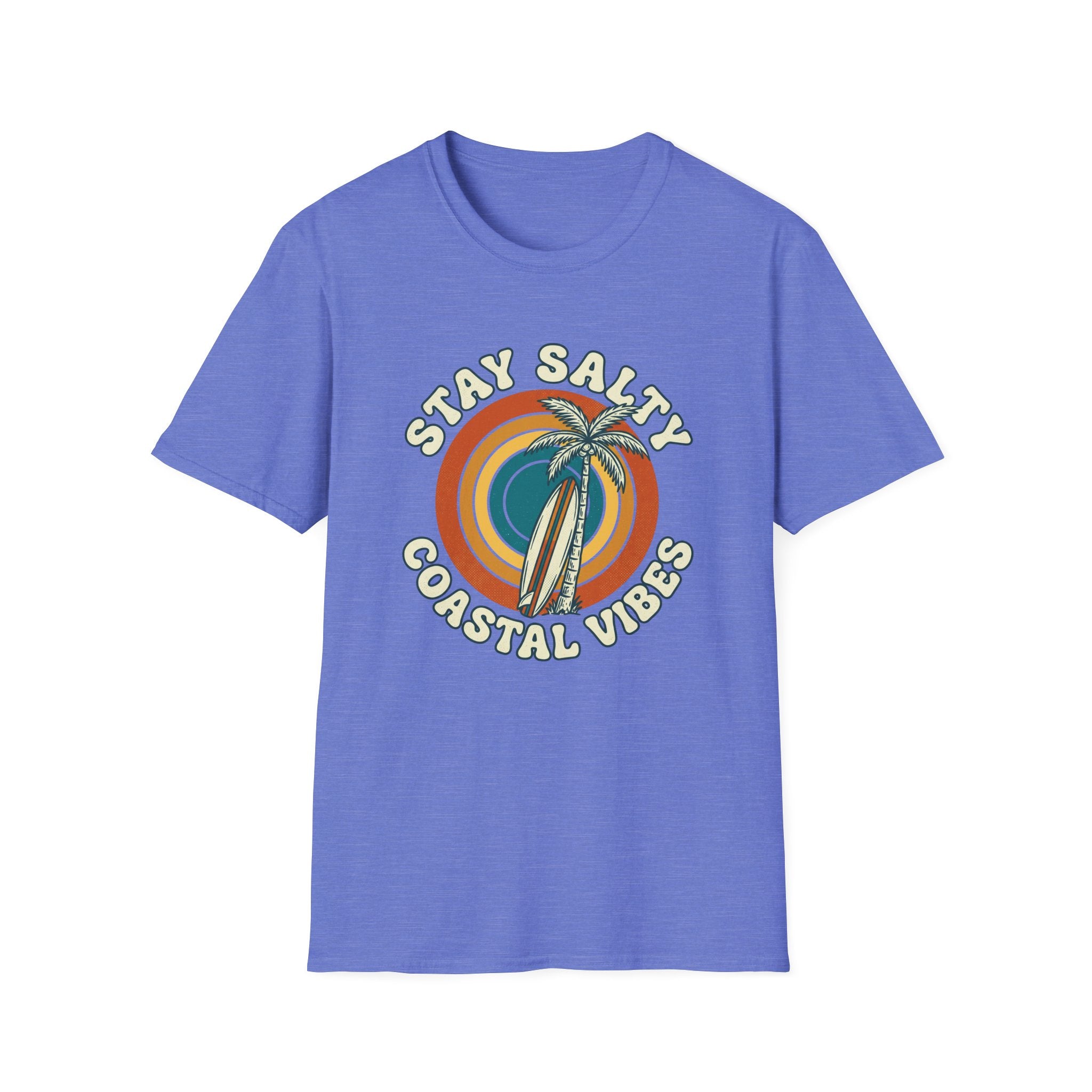 Stay Salty Coastal Vibes T-Shirt — Retro Palm Beach Graphic Tee