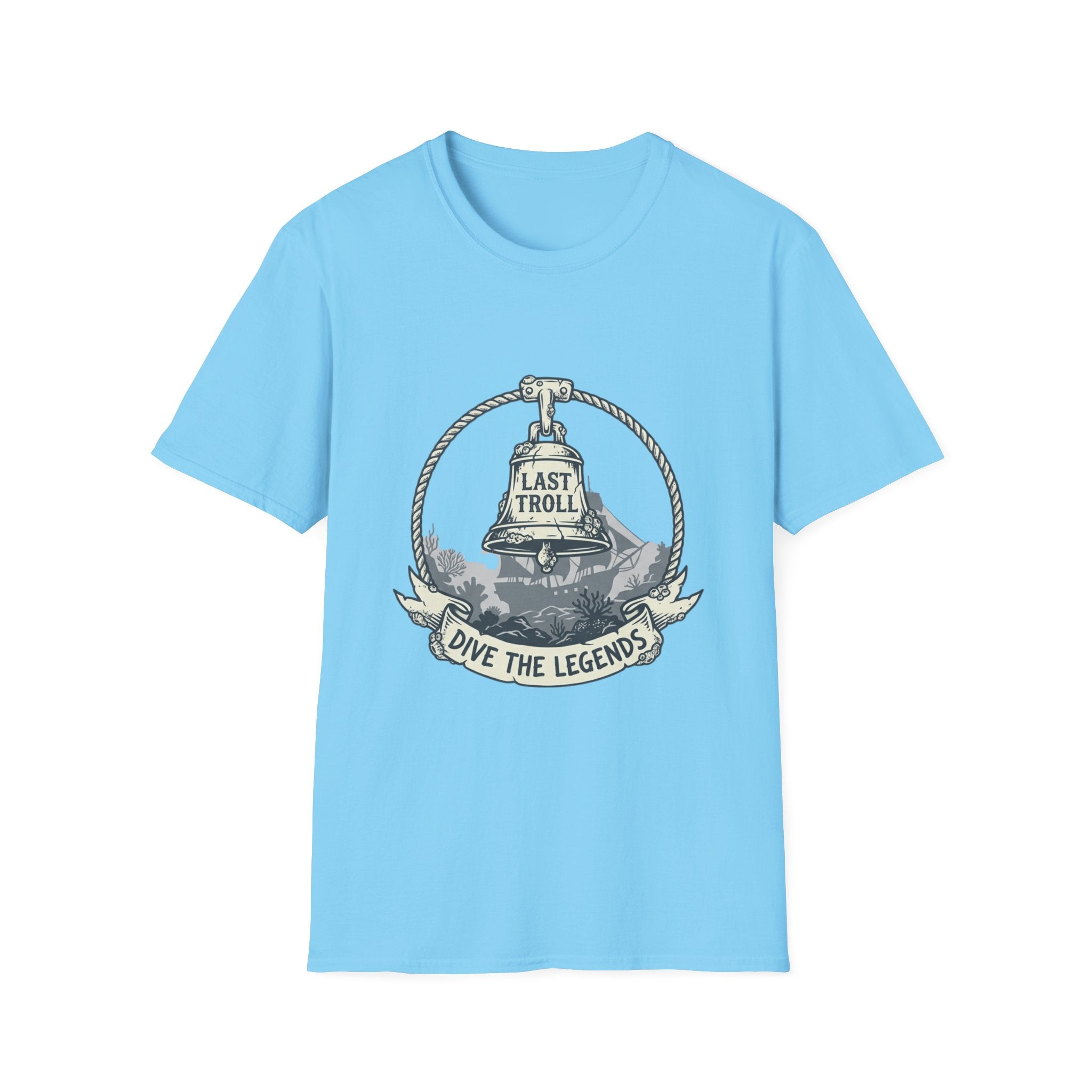 T-Shirt — 'Last Troll' Nautical Dive Badge Tee (Dive the Legends)