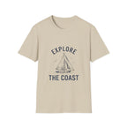 Explore The Coast Sailboat T-Shirt — Nautical Adventure Tee