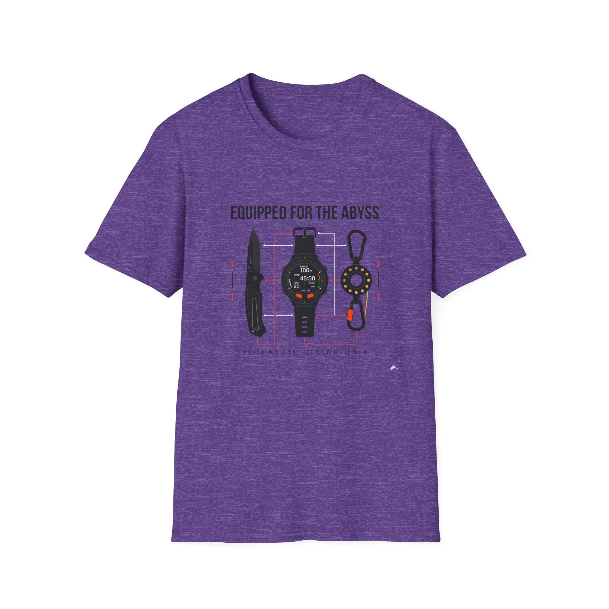 Equipped for the Abyss Scuba Gear T-Shirt — Technical Diving Tools Tee