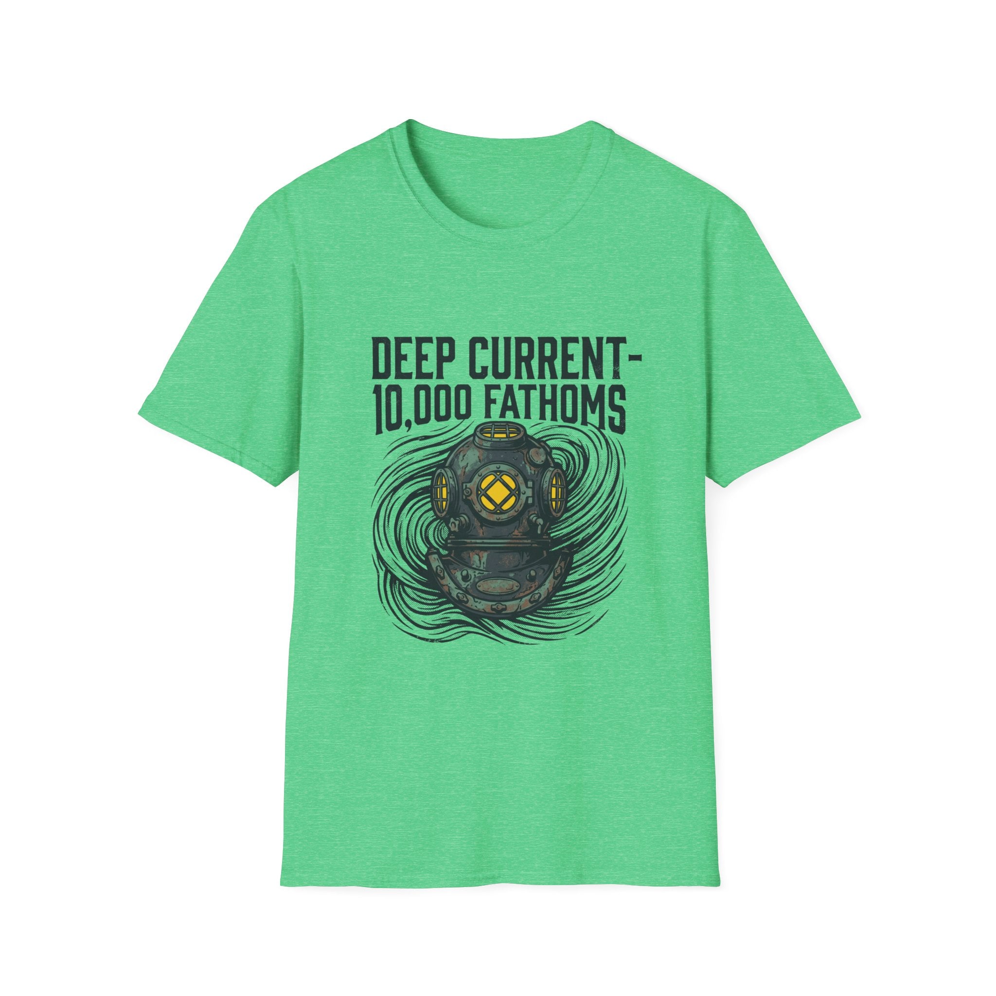 Deep Current T-Shirt — 'Deep Current 10,000 Fathoms' Vintage Diver Graphic Tee