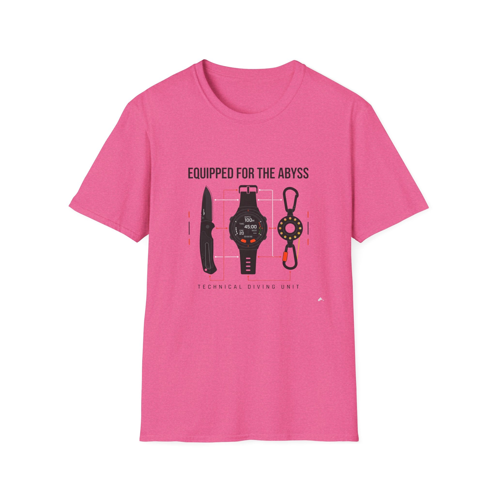 Equipped for the Abyss Scuba Gear T-Shirt — Technical Diving Tools Tee