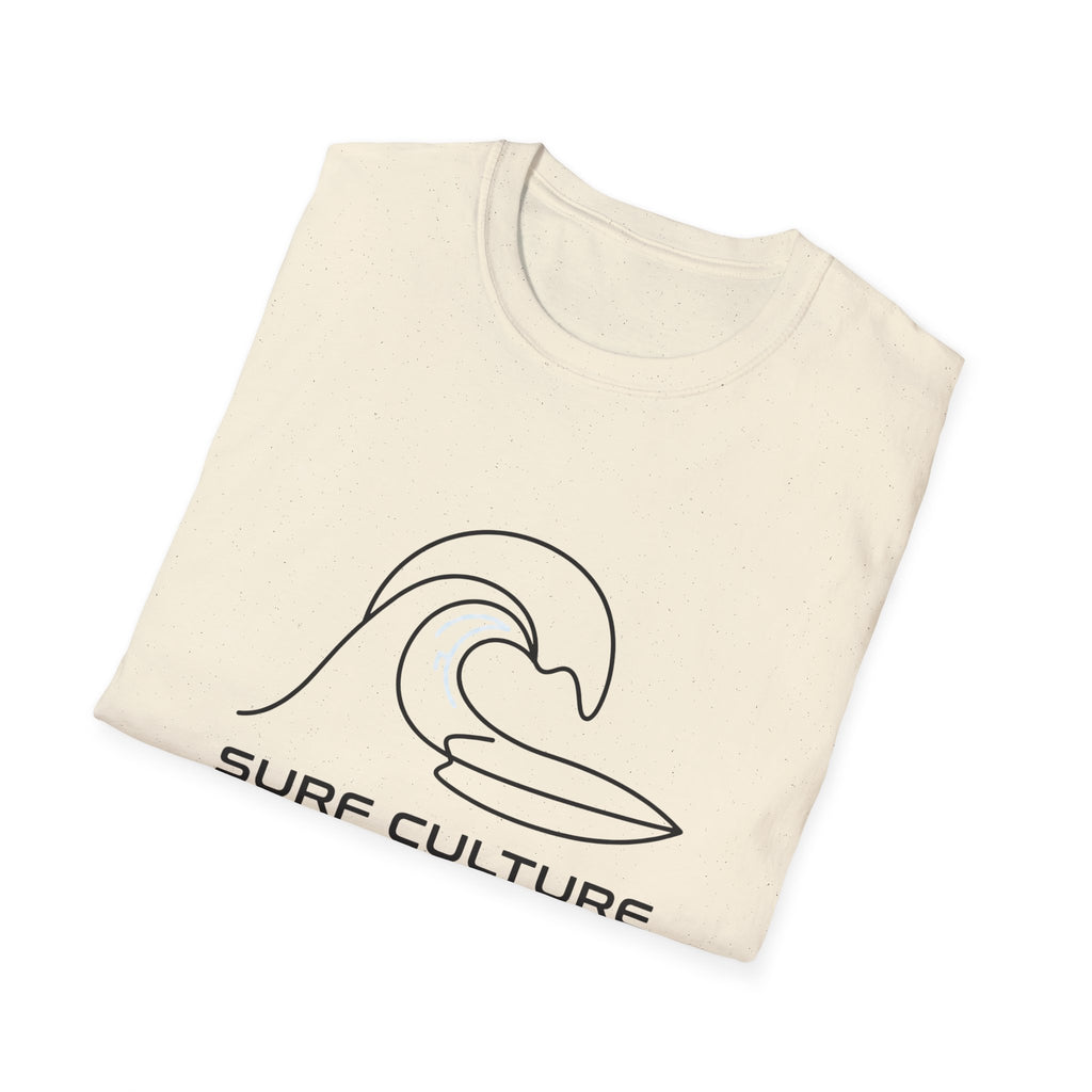 Surf Culture T-Shirt – Minimal Wave Graphic Tee