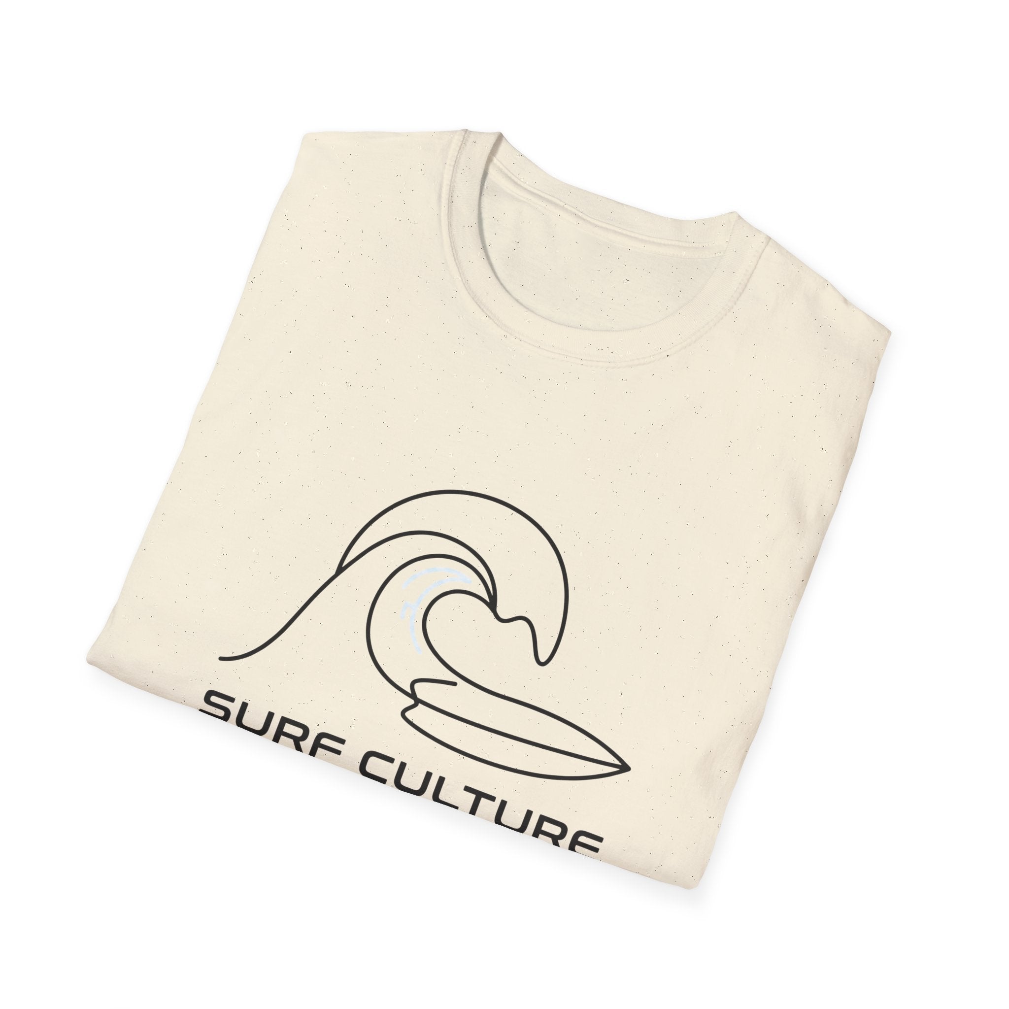 Surf Culture T-Shirt – Minimal Wave Graphic Tee