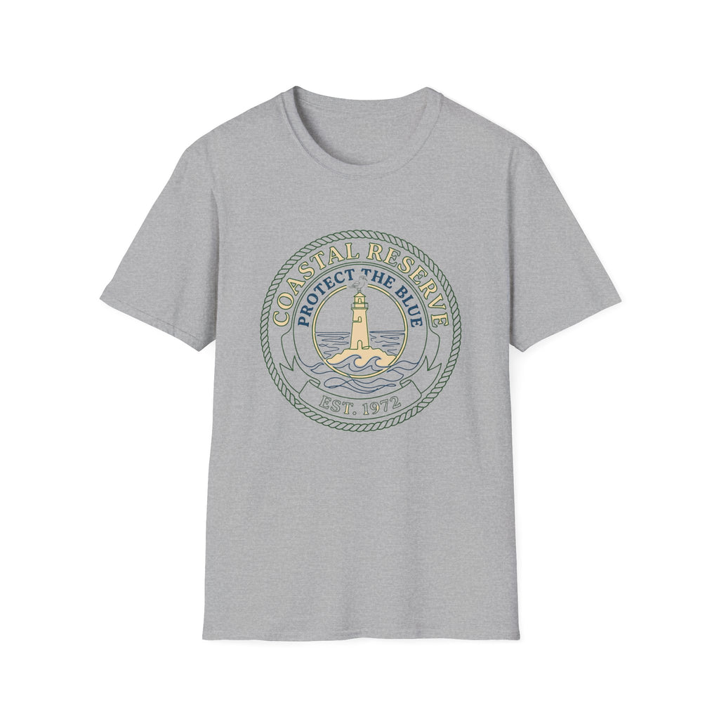 Coastal Reserve Lighthouse T-Shirt — "Protect the Blue" Ocean Conservation Tee