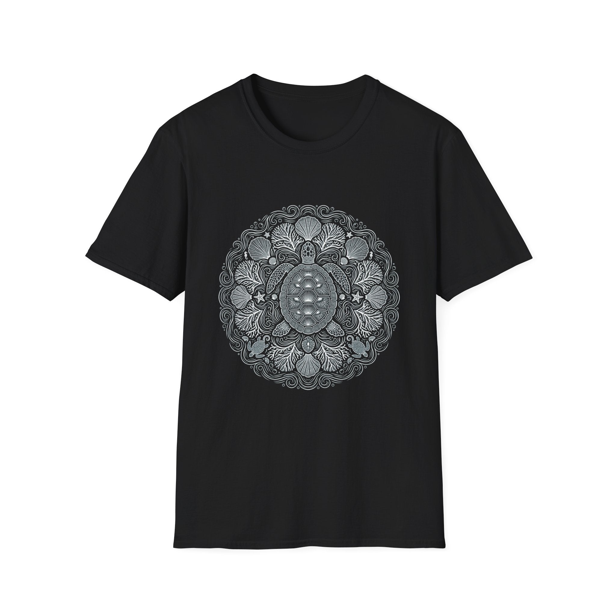 T-Shirt — Intricate Mandala Turtle Graphic Tee