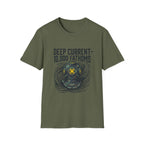 Deep Current T-Shirt — 'Deep Current 10,000 Fathoms' Vintage Diver Graphic Tee