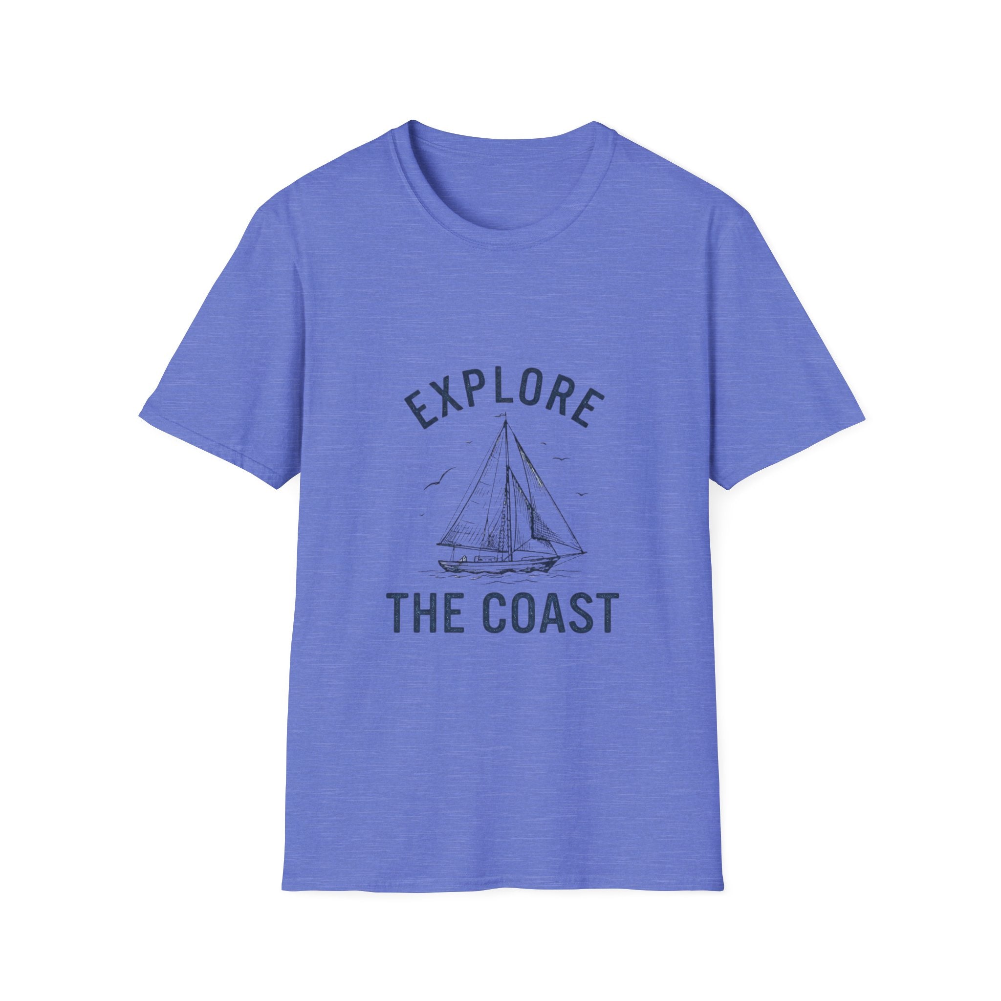 Explore The Coast Sailboat T-Shirt — Nautical Adventure Tee