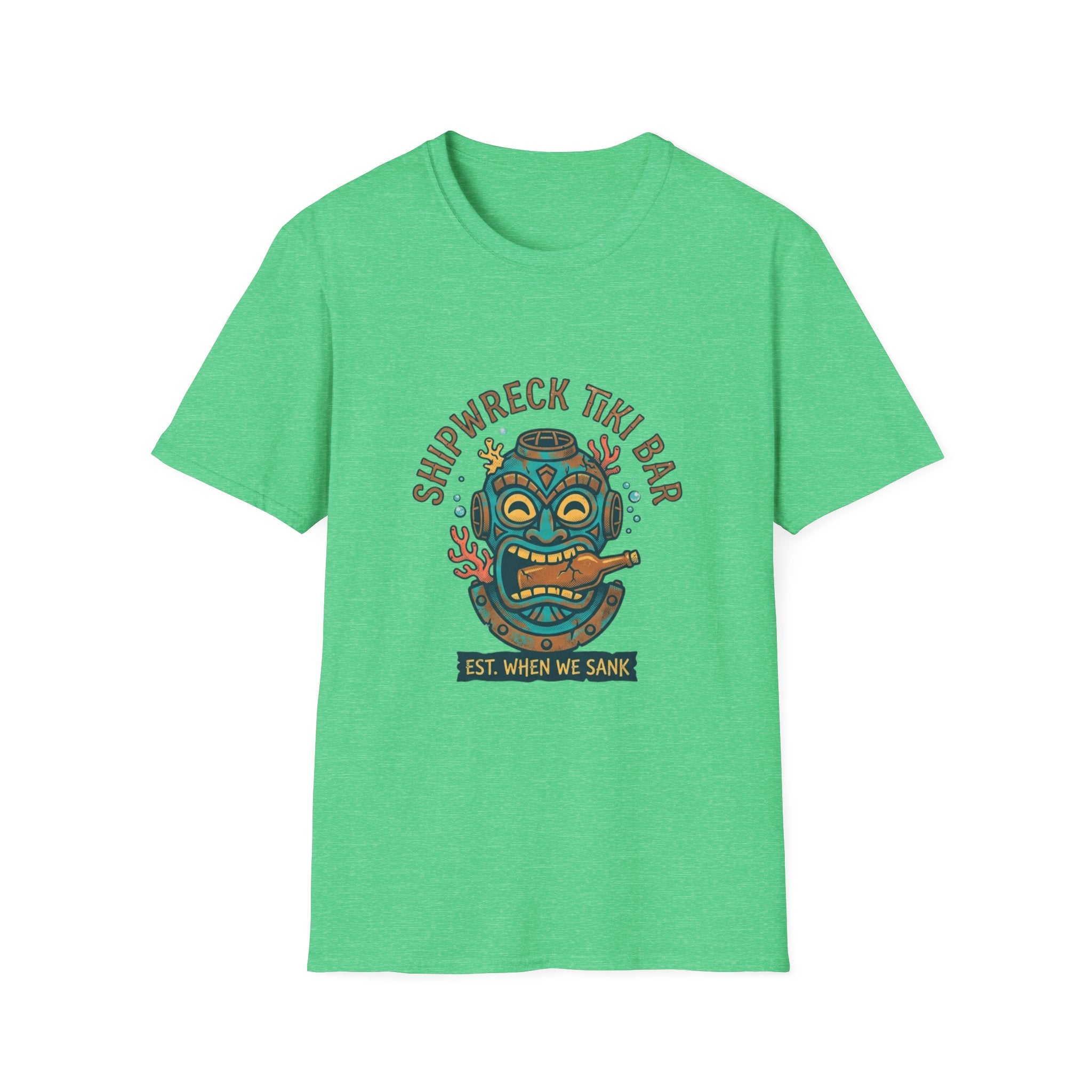 Shipwreck Tiki Bar T-Shirt — Retro Tropical 'Est. When We Sank' Graphic Tee