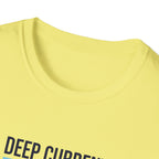 T-shirt graphique Deep Current — T-shirt de plongeur océanique « La pression forge le caractère »