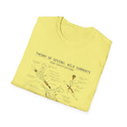 Ocean Current Map T-Shirt — 'Theory of Living with Currents' Nautical Graphic Tee