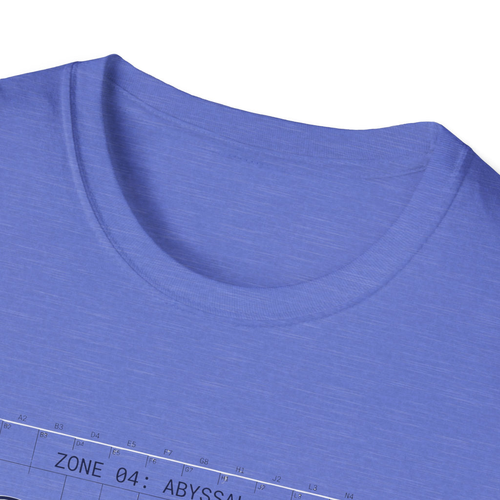 Abyssal Reef Topographic Tee — Nautical Ocean Map T-Shirt