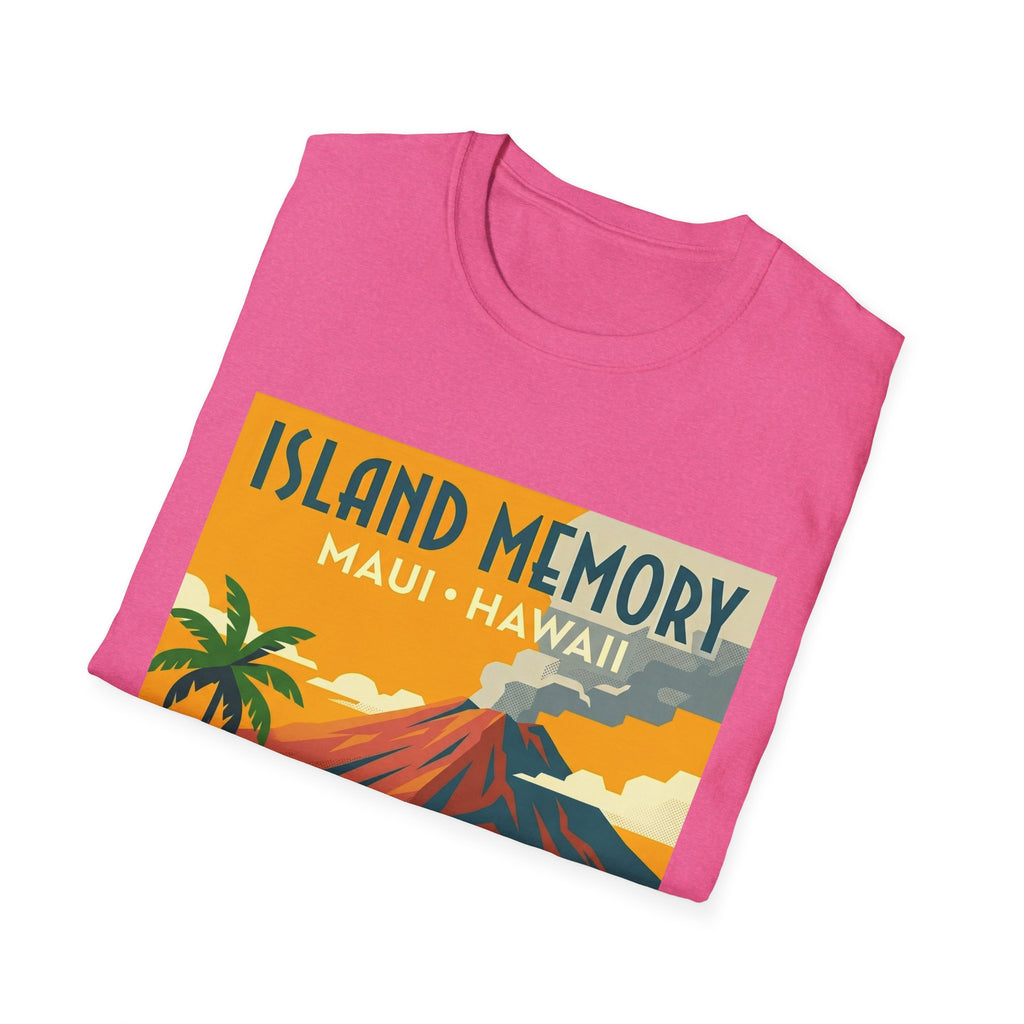 T-Shirt — Island Memory Maui Hawaii Vintage Travel Poster Design