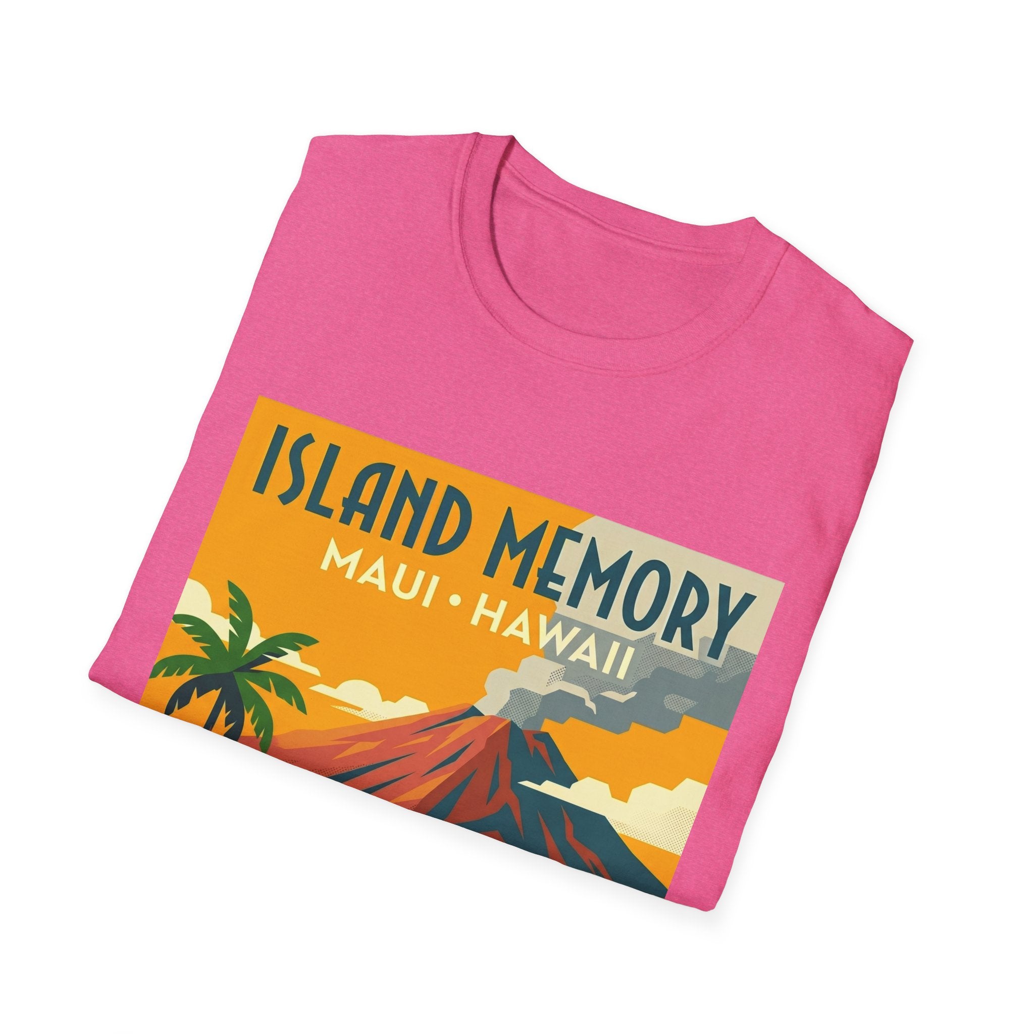 T-Shirt — Island Memory Maui Hawaii Vintage Travel Poster Design