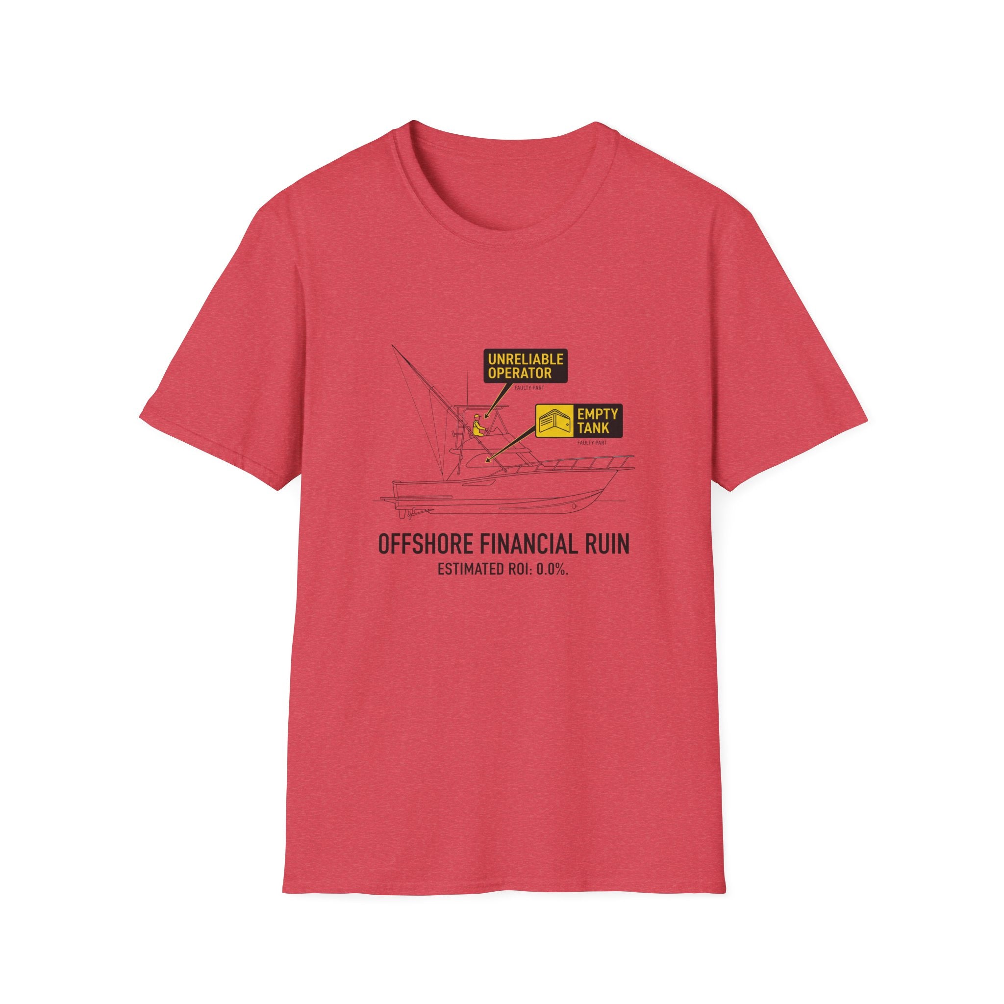 T-Shirt — "Offshore Financial Ruin" Diagram Graphic Tee