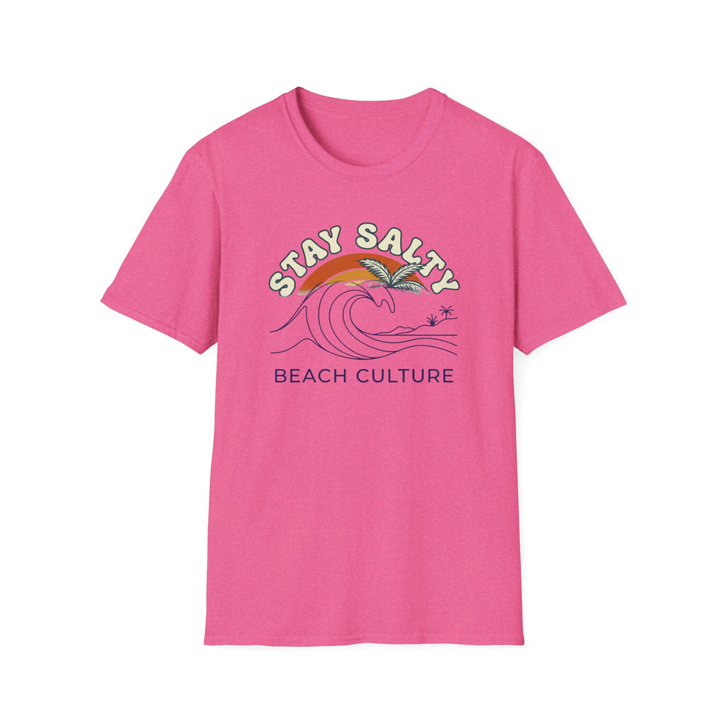 Stay Salty Beach Culture T-Shirt — Retro Wave Surf Graphic Tee