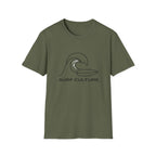 Surf Culture T-Shirt – Minimal Wave Graphic Tee