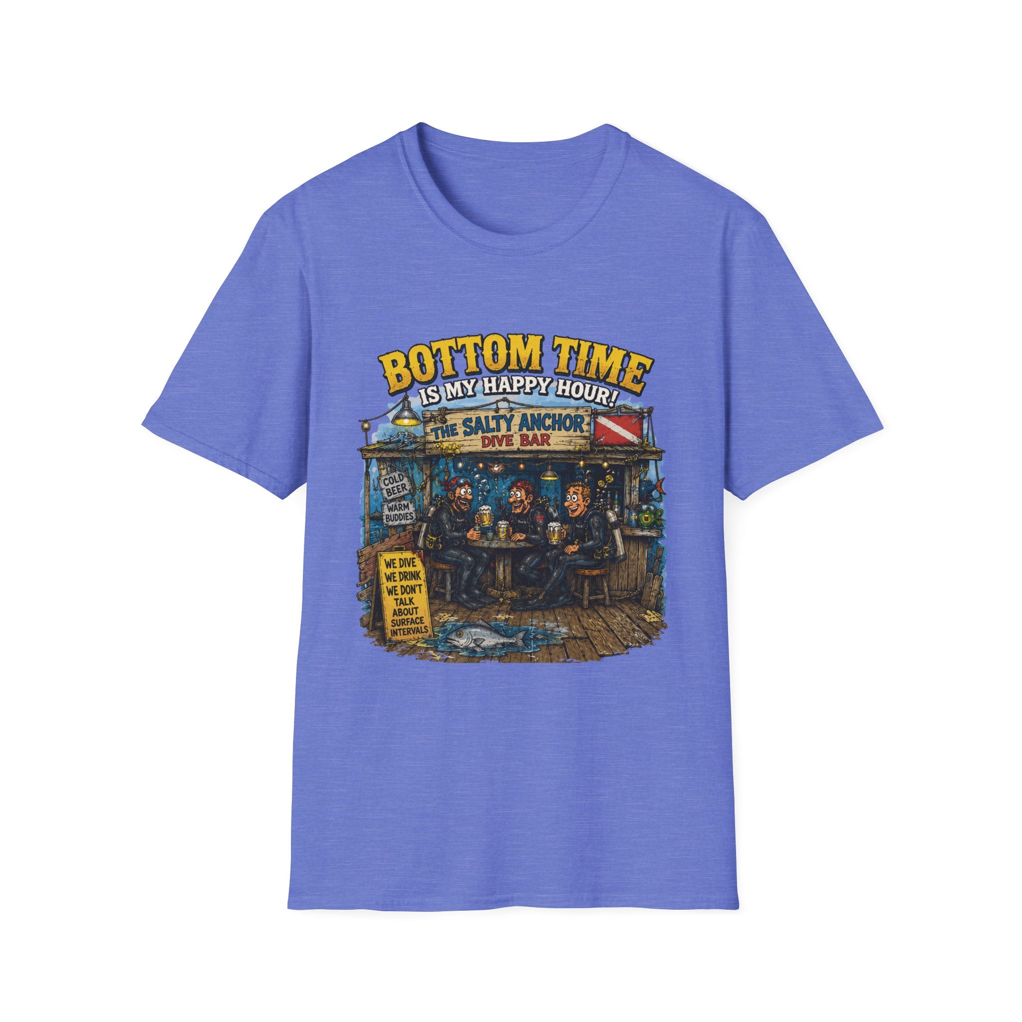 Bottom Time Is My Happy Hour T-Shirt — Salty Anchor Dive Bar Graphic Tee