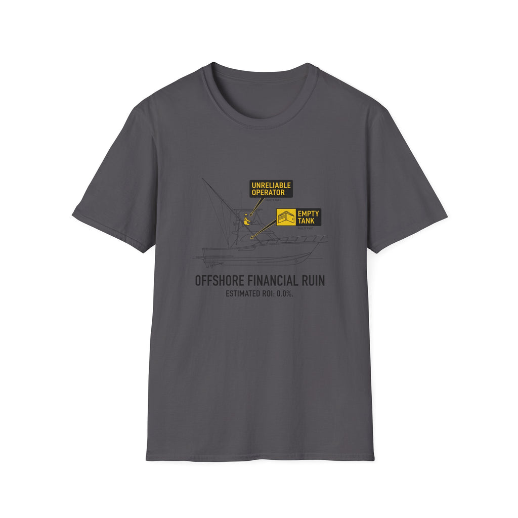 T-Shirt — "Offshore Financial Ruin" Diagram Graphic Tee