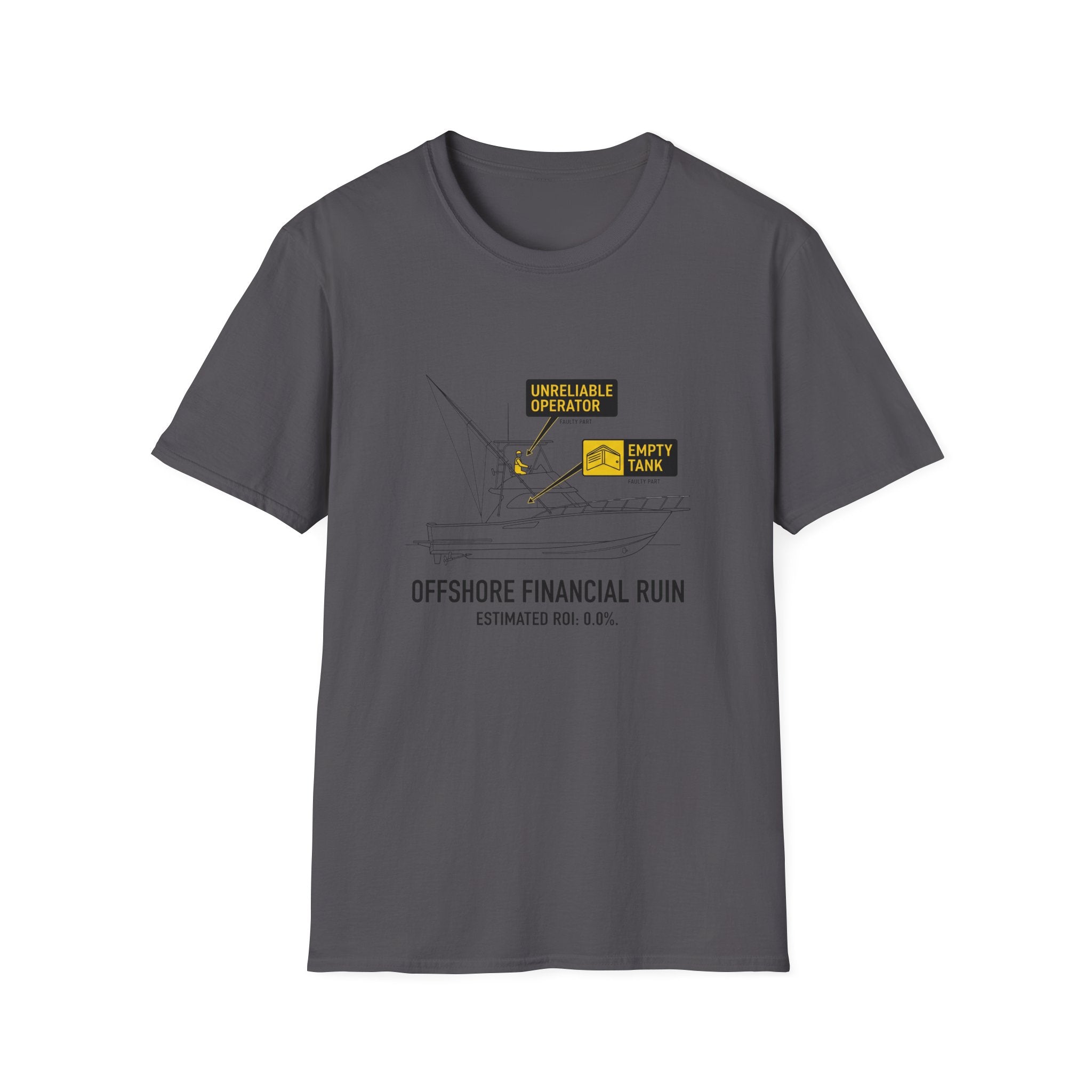 T-Shirt — "Offshore Financial Ruin" Diagram Graphic Tee