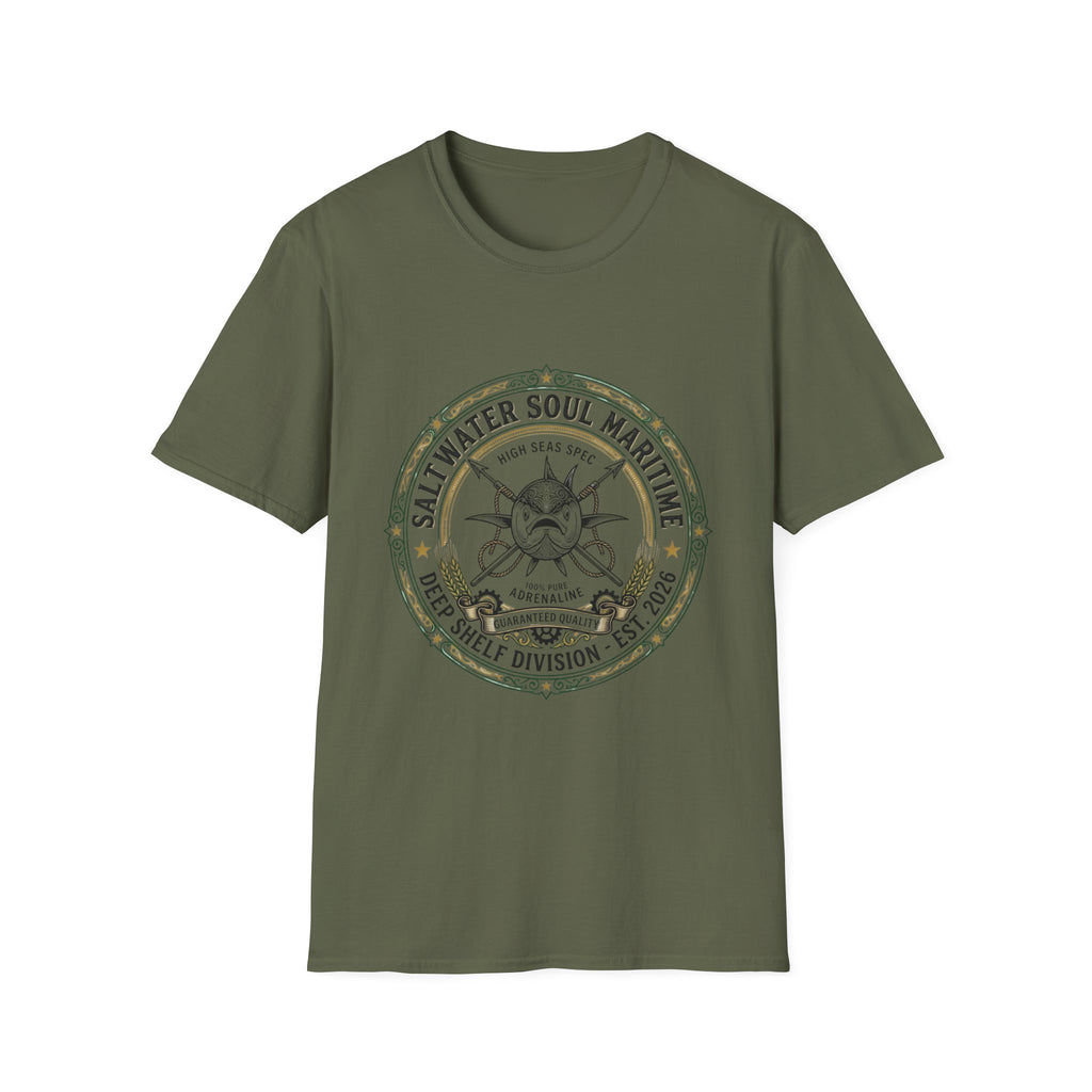 Saltwater Soul Maritime T-Shirt — Vintage Nautical Anchor Graphic