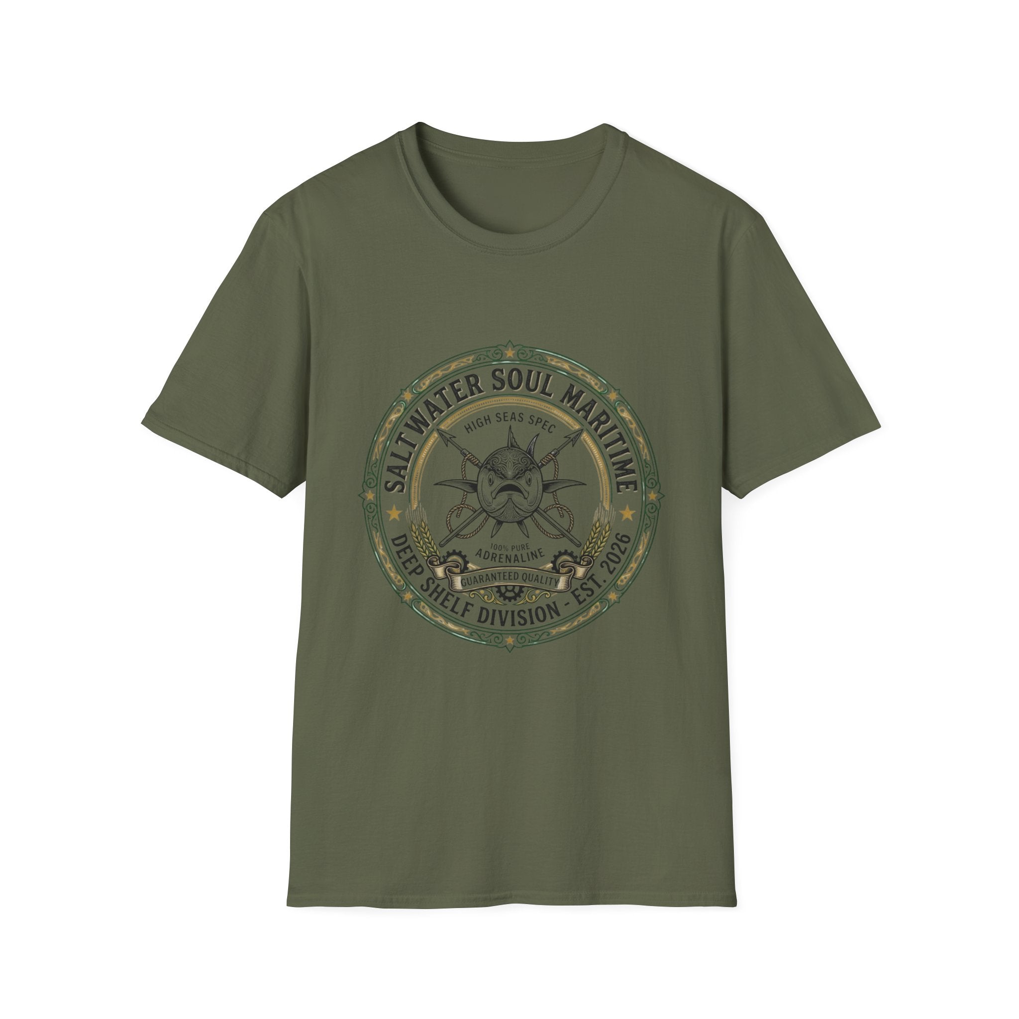 Saltwater Soul Maritime T-Shirt — Vintage Nautical Anchor Graphic