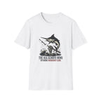 The Sea Always Wins Marlin T-Shirt - Offshore Fishing Graphic Tee