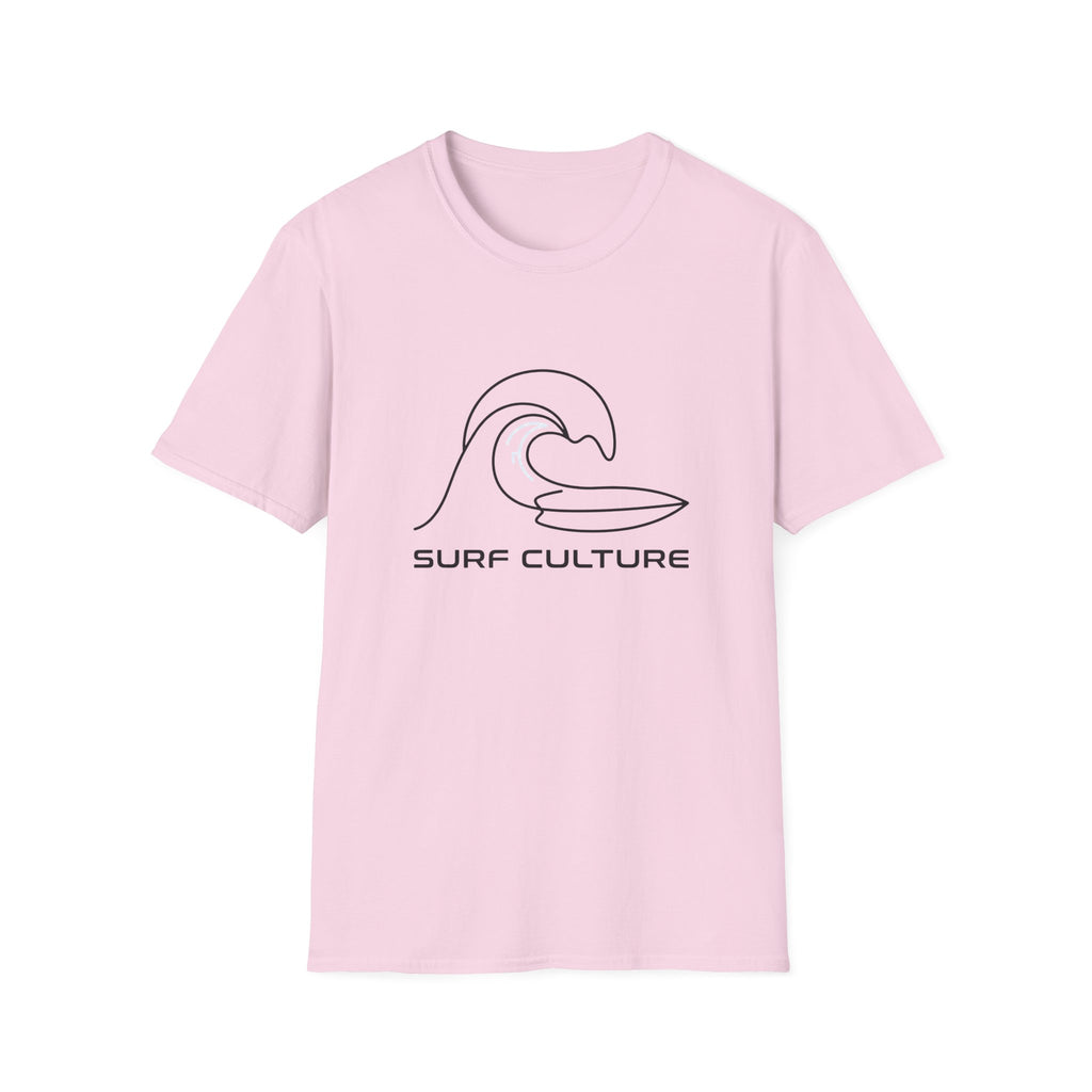 Surf Culture T-Shirt – Minimal Wave Graphic Tee
