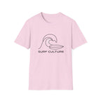 Surf Culture T-Shirt – Minimal Wave Graphic Tee
