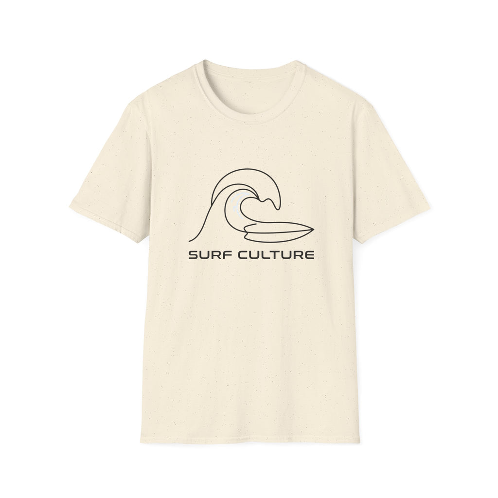 Surf Culture T-Shirt – Minimal Wave Graphic Tee