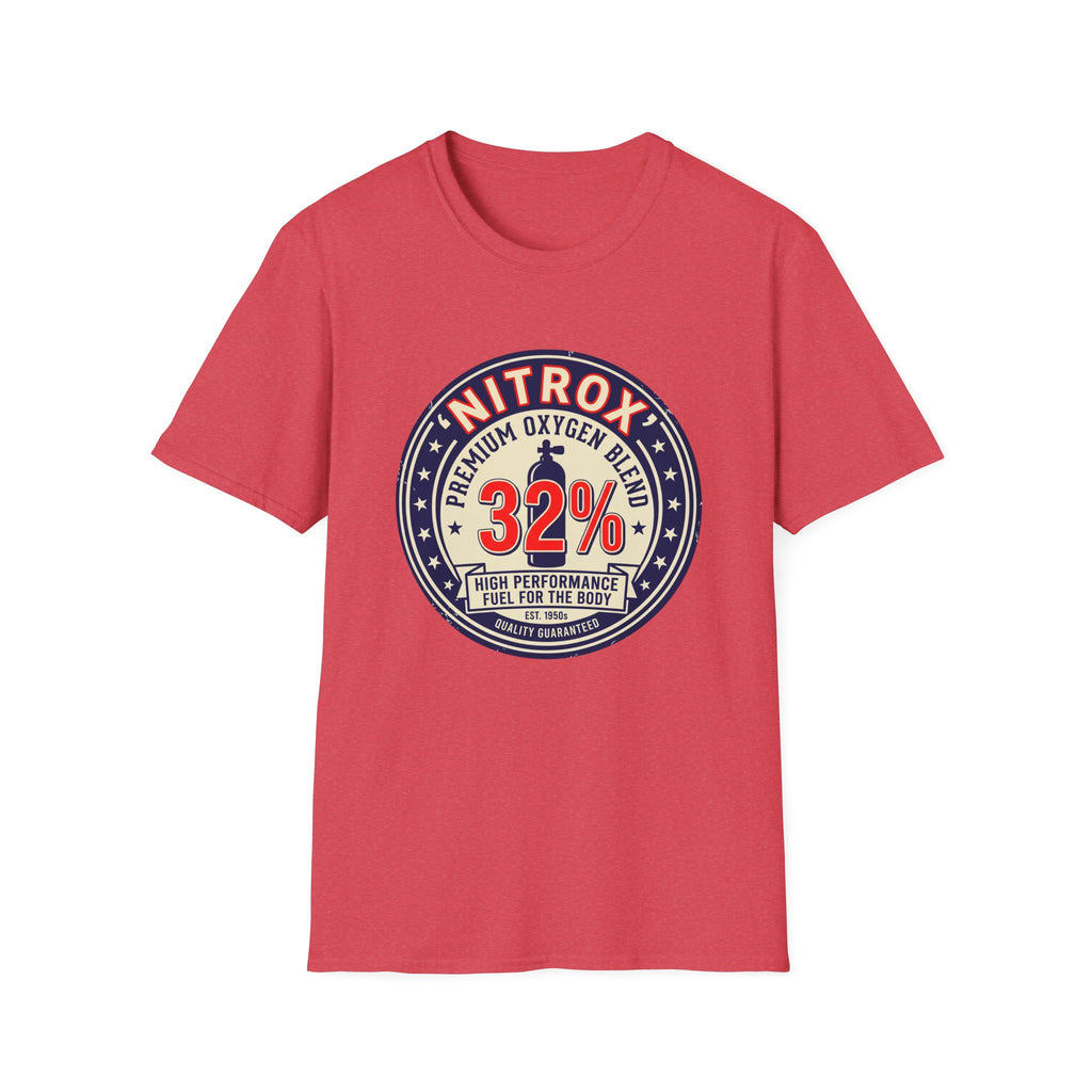 Nitrox 32% Dive T-Shirt — Premium Scuba Diving Oxygen Blend Tee