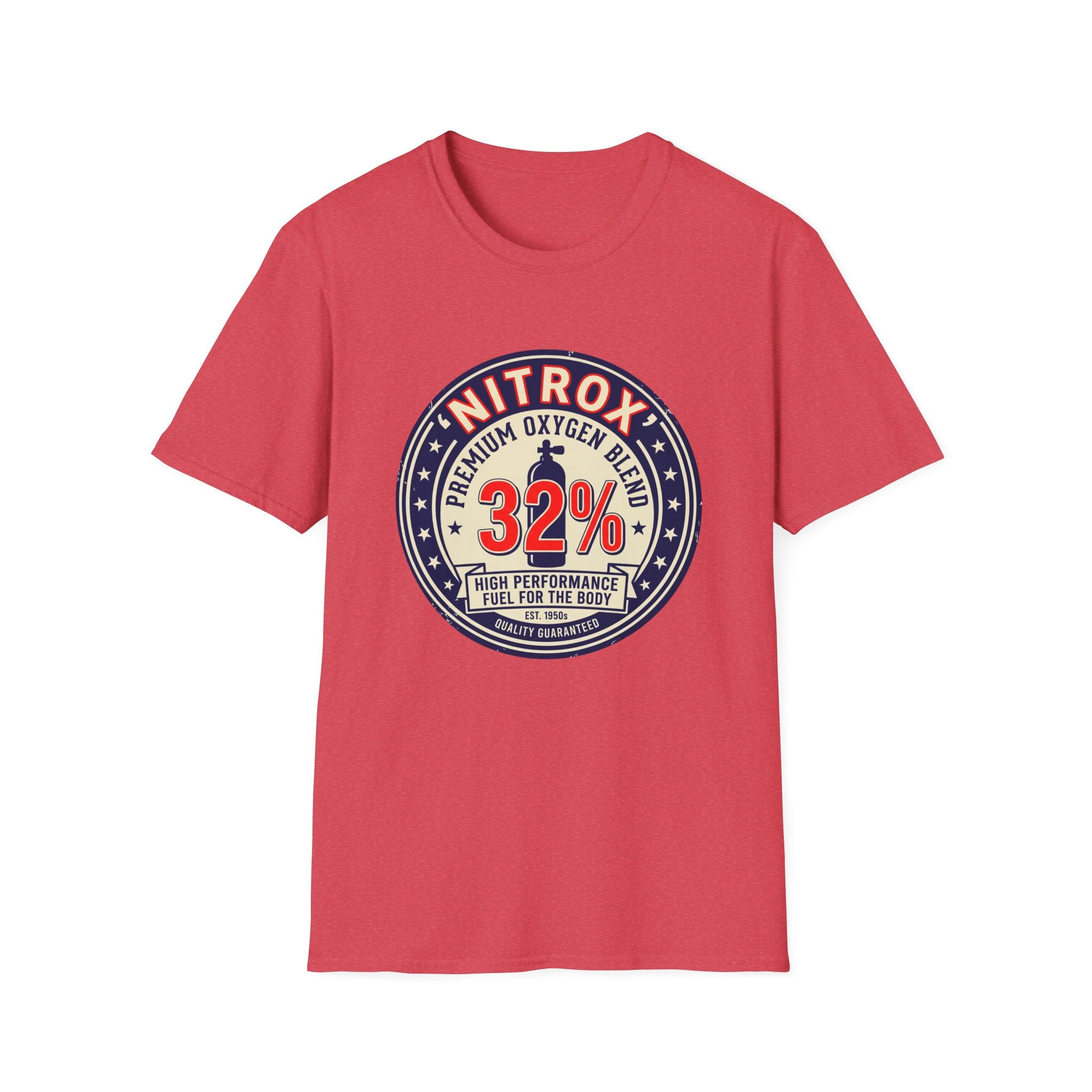 Nitrox 32% Dive T-Shirt — Premium Scuba Diving Oxygen Blend Tee