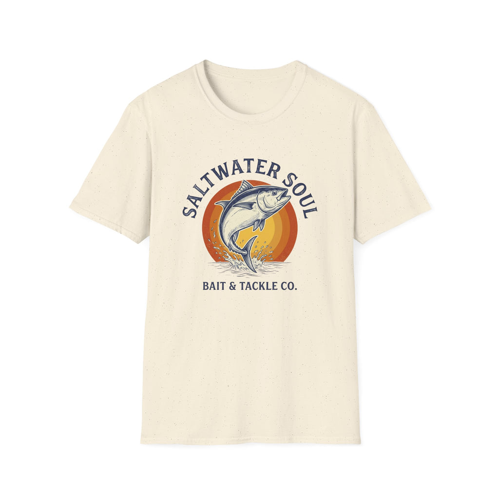Saltwater Soul Fishing T-Shirt — Bait & Tackle Coastal Tee