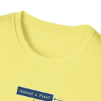 Flowchart T-Shirt – "Worked a Flaw?" Engineering Diagram Tee