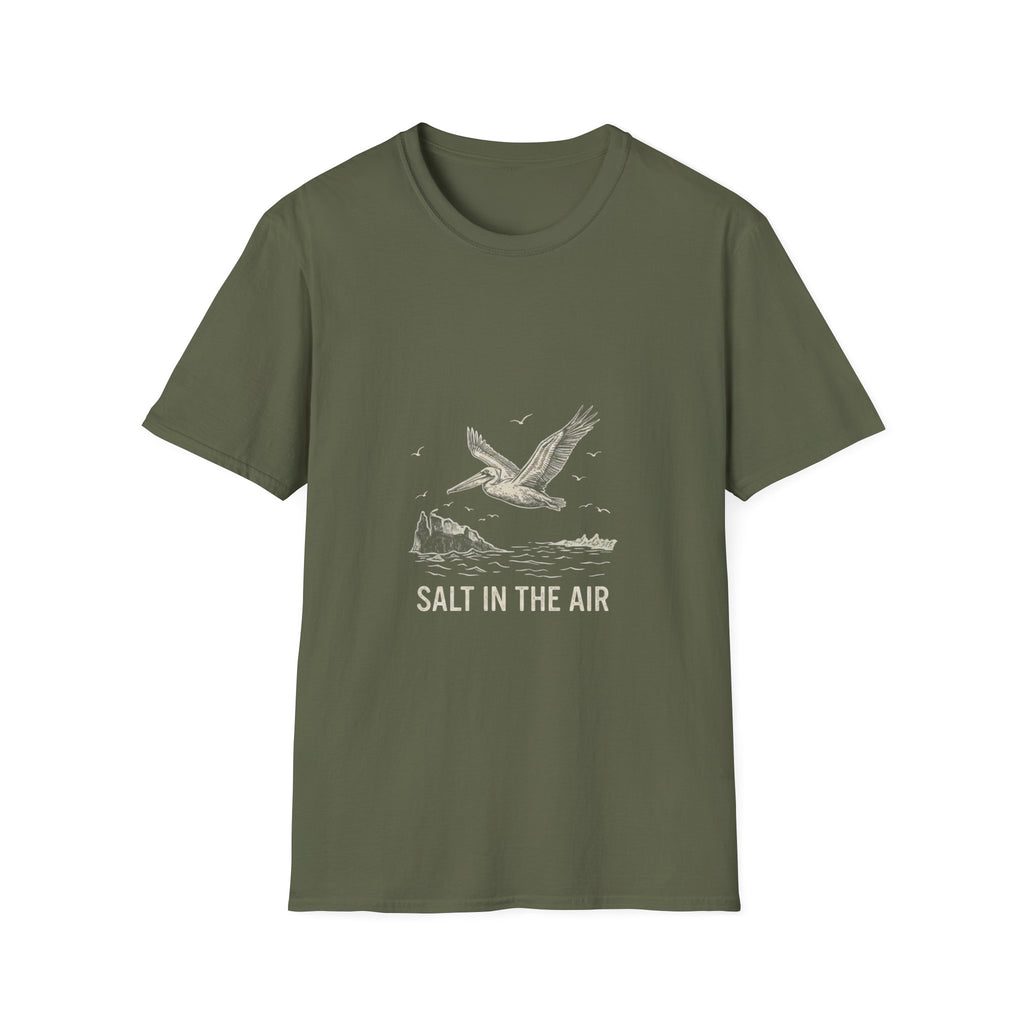 Salt in the Air Seagull Beach T-Shirt