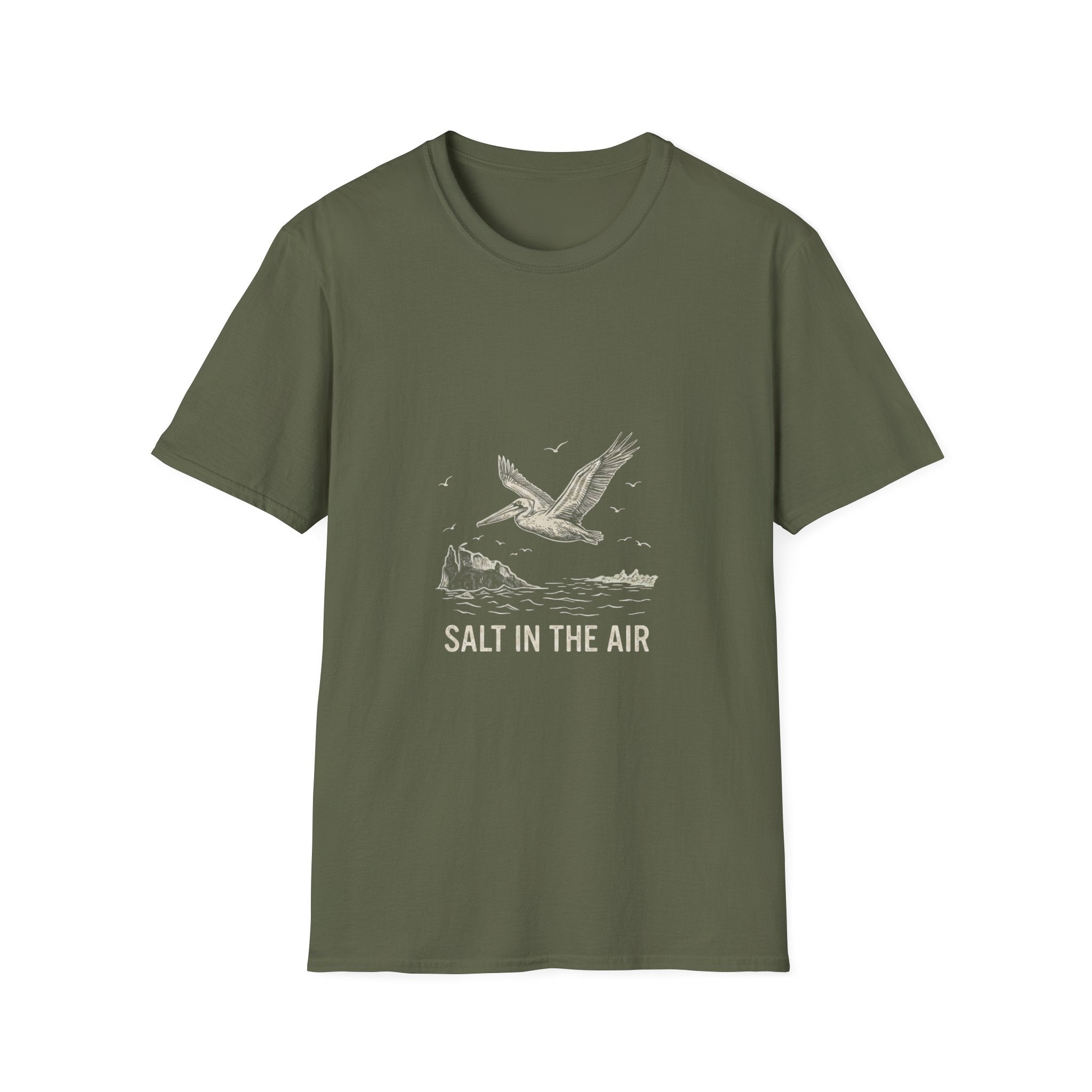 Salt in the Air Seagull Beach T-Shirt