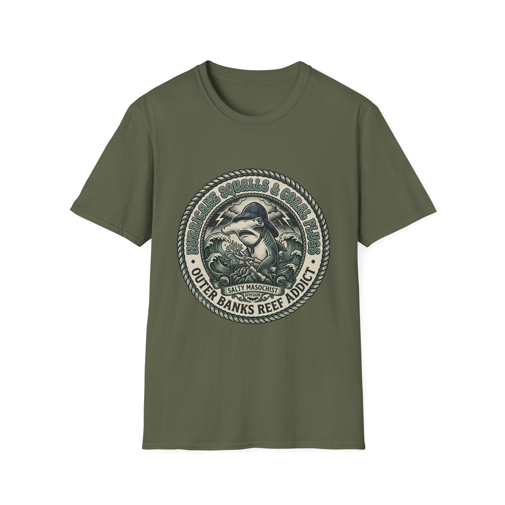 Outer Banks Reef Addict T-Shirt — Vintage Surf & Ocean Conservation Tee