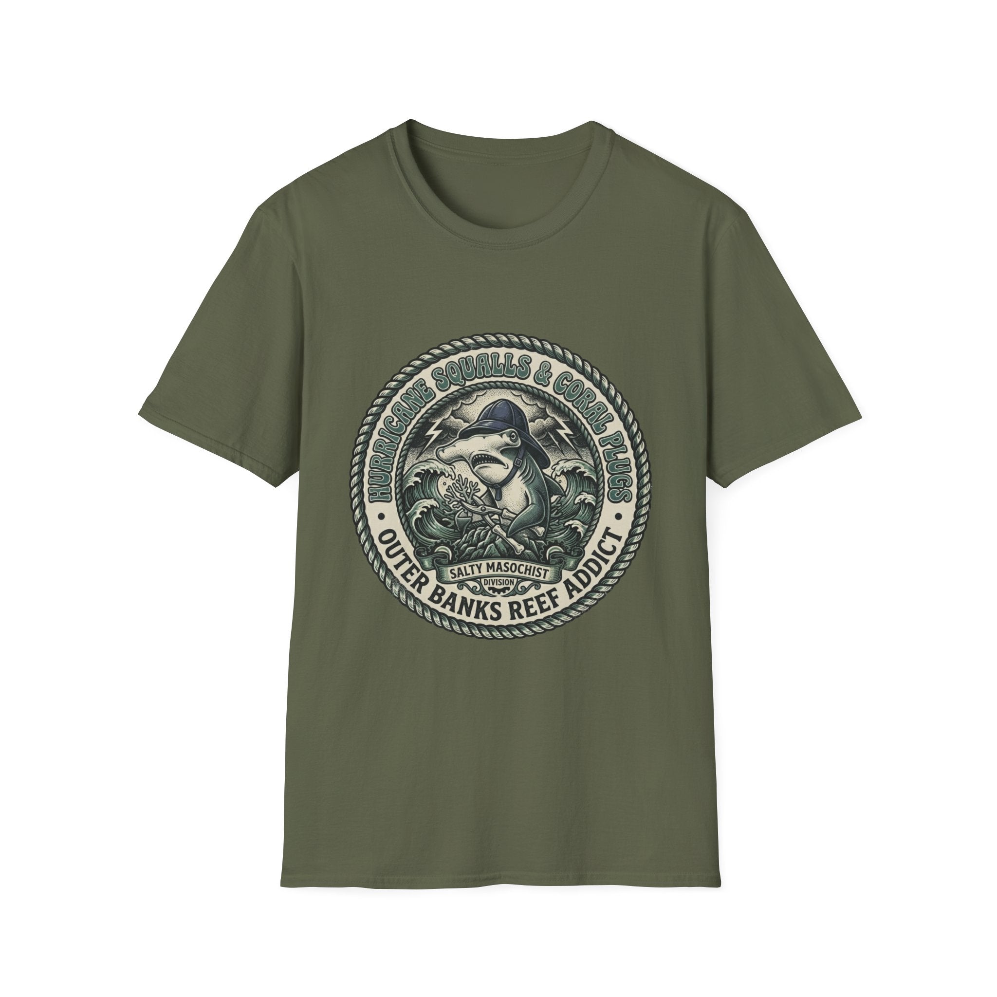 Outer Banks Reef Addict T-Shirt — Vintage Surf & Ocean Conservation Tee
