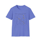Ocean Current Map T-Shirt — 'Theory of Living with Currents' Nautical Graphic Tee