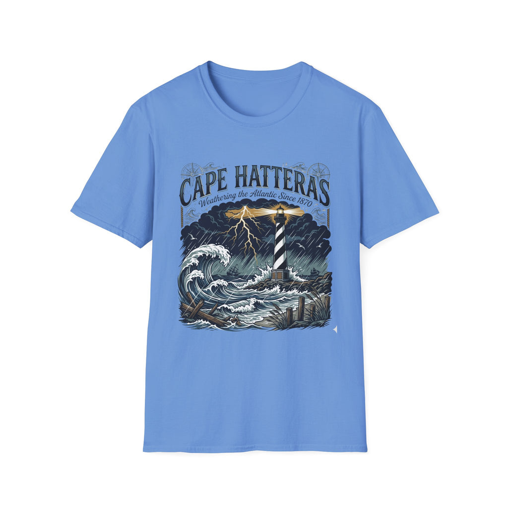 Cape Hatteras Lighthouse Storm T-Shirt — Weathering the Atlantic Since 1870