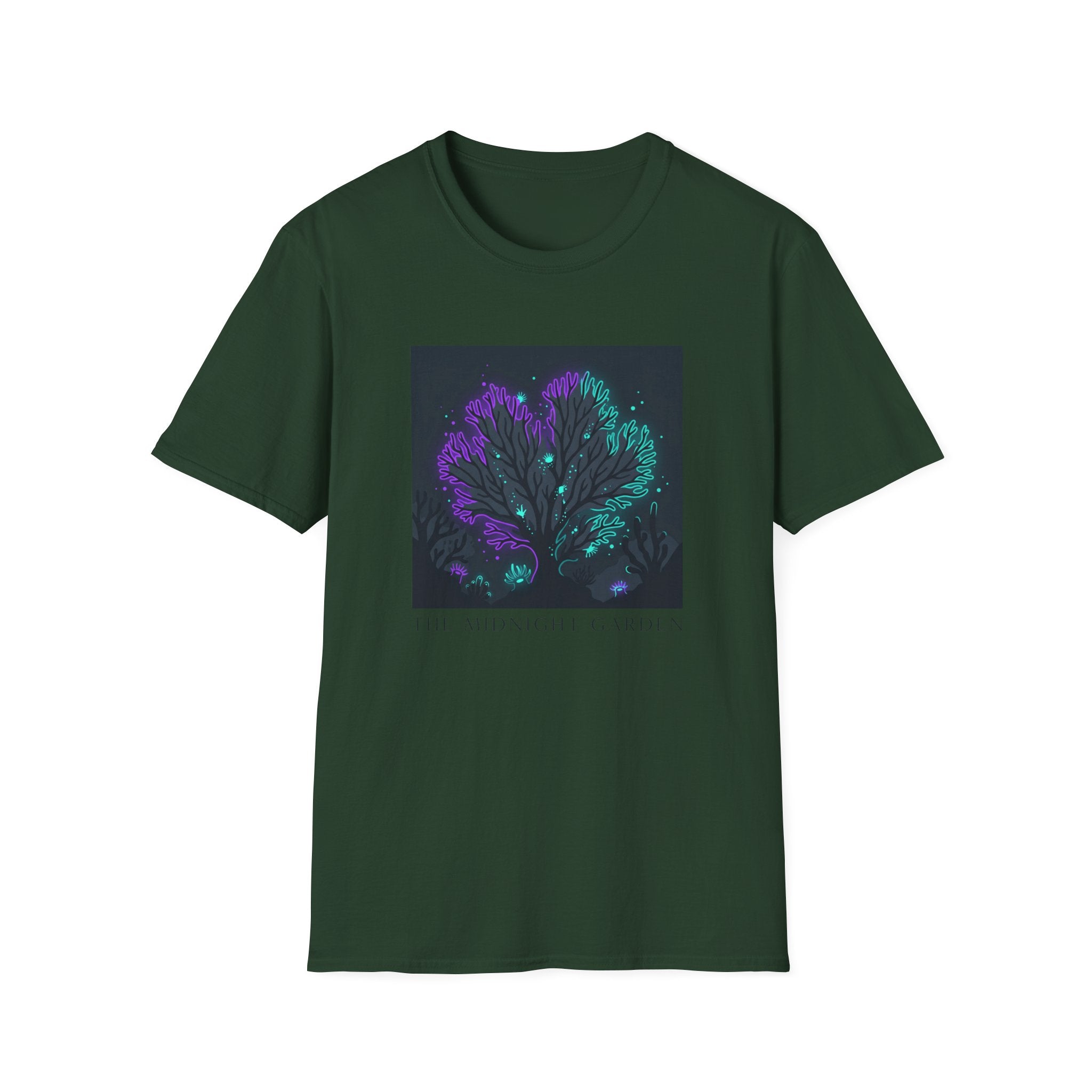 Moonlight Ginkgo T-Shirt — Night Garden Floral Tee