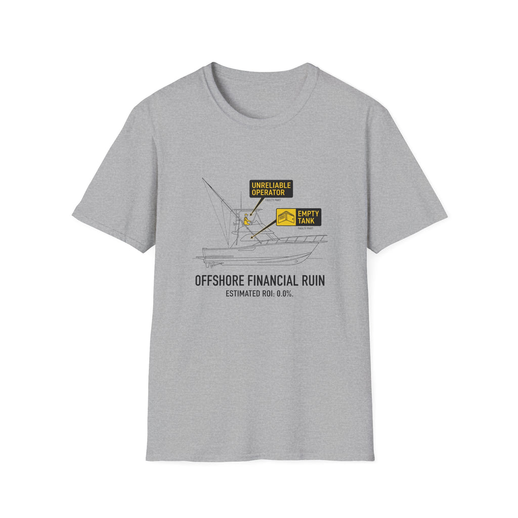 T-Shirt — "Offshore Financial Ruin" Diagram Graphic Tee